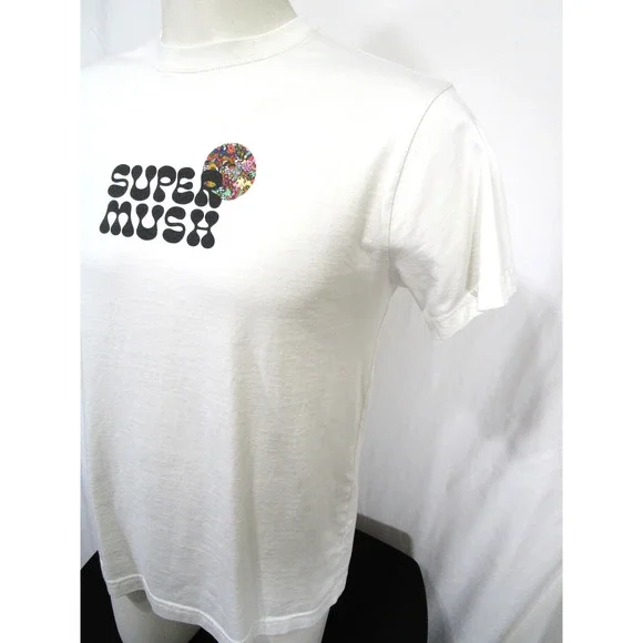 Super Mush Venice CA Psychedelic White T-Shirt Men Sz M - Picture 8 of 10